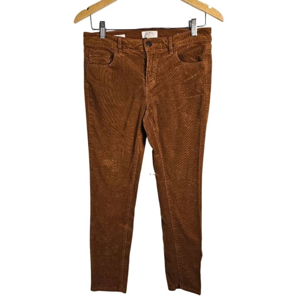 LOFT Brown Corduroy lJeans Size 8p